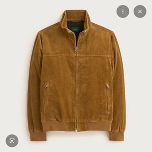 J Crew Corduroy Bomber Jacket In Khaki